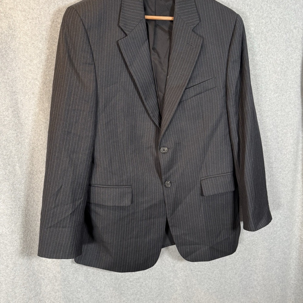 Lauren ralph lauren suit mens 40s gray pinstripe 22x30 and 32x27 tuxedo two - Picture 3 of 15
